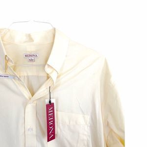 MERONA YELLOW DRESS SHIRT LARGE NWT